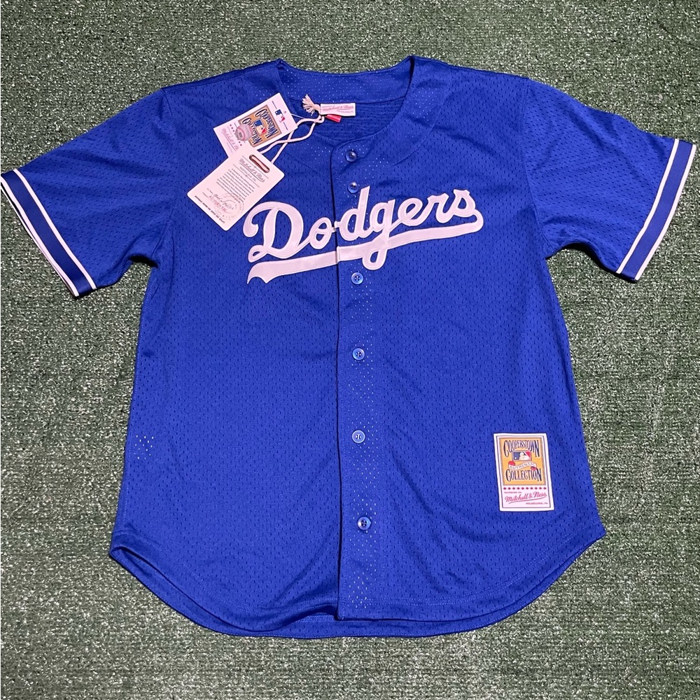 Mitchell & Ness Los Angeles Dodgers Jersey Men Blue Cooperstown Collection 40 MT